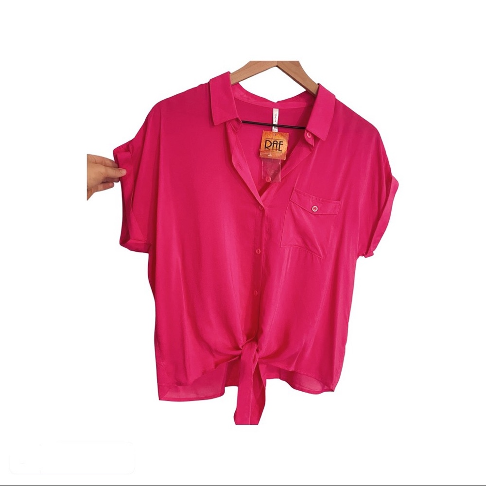 NWT Hot Pink DNA Couture Blouse